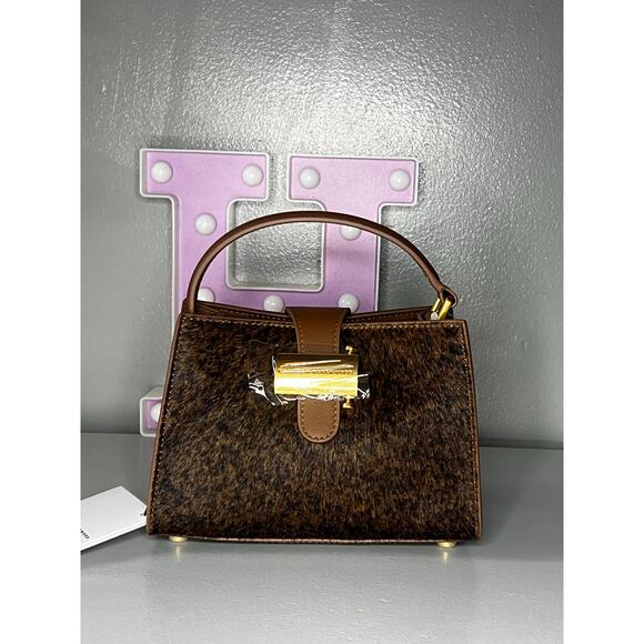Brandon Blackwood Jordi Bag in Ponyhair with Brass Hardware - Picture 1 of 12